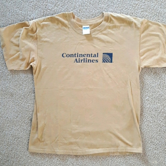 continental airlines tshirt